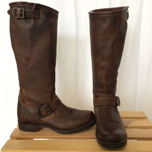 Frye engineer style boot size 7 brown